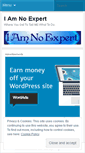 Mobile Screenshot of iamnoexpert.wordpress.com