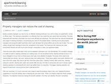 Tablet Screenshot of apartmentcleaning.wordpress.com