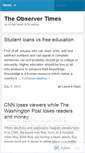 Mobile Screenshot of observertimes.wordpress.com