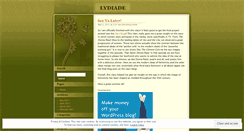 Desktop Screenshot of lydiade.wordpress.com
