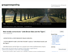 Tablet Screenshot of graygoosegosling.wordpress.com