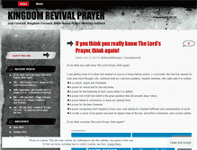 Tablet Screenshot of kingdomrevivalprayer.wordpress.com