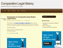 Tablet Screenshot of comparativelegalhistory.wordpress.com