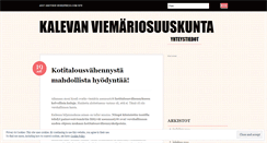 Desktop Screenshot of kalevanviemari.wordpress.com