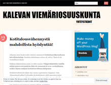 Tablet Screenshot of kalevanviemari.wordpress.com