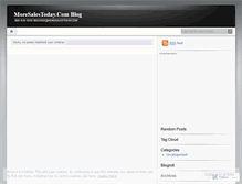 Tablet Screenshot of moresalestoday.wordpress.com