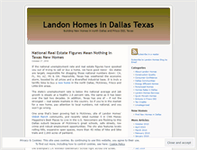 Tablet Screenshot of landonhomesdallas.wordpress.com