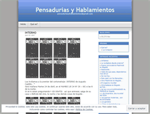 Tablet Screenshot of pensaduriasyhablamientos.wordpress.com