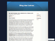 Tablet Screenshot of blogdasletras.wordpress.com