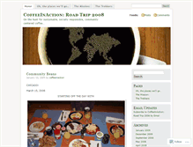 Tablet Screenshot of coffeeinaction.wordpress.com