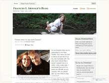 Tablet Screenshot of franceslarnold.wordpress.com