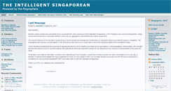 Desktop Screenshot of intelligentsingaporean.wordpress.com