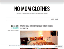 Tablet Screenshot of nomomclothes.wordpress.com