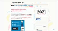 Desktop Screenshot of cadredenunta.wordpress.com