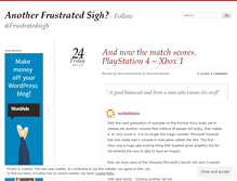 Tablet Screenshot of frustratedsigh.wordpress.com