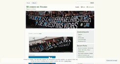 Desktop Screenshot of mujeresdenegro.wordpress.com