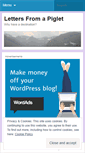 Mobile Screenshot of lettersfromapiglet.wordpress.com