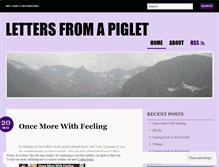 Tablet Screenshot of lettersfromapiglet.wordpress.com