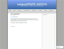 Tablet Screenshot of campusupdates.wordpress.com