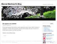 Tablet Screenshot of marcialmartinez.wordpress.com