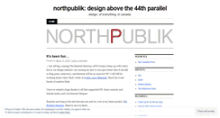 Desktop Screenshot of northpublik.wordpress.com