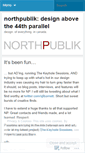 Mobile Screenshot of northpublik.wordpress.com