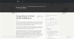Desktop Screenshot of nutsinmay.wordpress.com