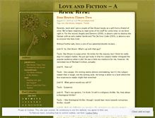 Tablet Screenshot of loveandfiction.wordpress.com