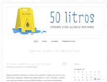 Tablet Screenshot of 50litrosdeaguadiarios.wordpress.com