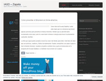 Tablet Screenshot of iasdzapata.wordpress.com