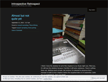 Tablet Screenshot of introspectiveretrospect.wordpress.com