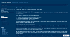 Desktop Screenshot of 39minuteworkout.wordpress.com
