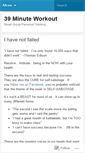 Mobile Screenshot of 39minuteworkout.wordpress.com