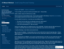 Tablet Screenshot of 39minuteworkout.wordpress.com