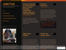 Tablet Screenshot of junctus.wordpress.com