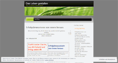 Desktop Screenshot of lebengestalten.wordpress.com