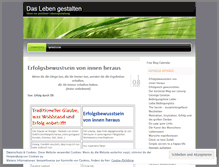 Tablet Screenshot of lebengestalten.wordpress.com