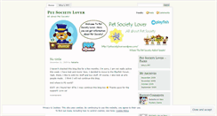 Desktop Screenshot of petsocietylover.wordpress.com