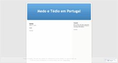 Desktop Screenshot of medoetedioemportugal.wordpress.com