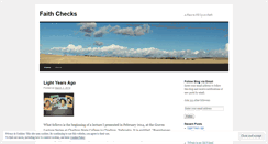 Desktop Screenshot of faithchecks.wordpress.com