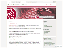 Tablet Screenshot of cassiacommunications.wordpress.com
