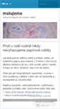 Mobile Screenshot of malujeme.wordpress.com