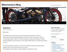 Tablet Screenshot of bikermaniac.wordpress.com