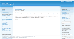 Desktop Screenshot of ethicalfootprint.wordpress.com