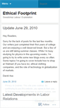 Mobile Screenshot of ethicalfootprint.wordpress.com