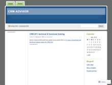 Tablet Screenshot of crmadvisor.wordpress.com