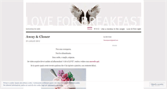 Desktop Screenshot of love4breakfast.wordpress.com
