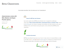 Tablet Screenshot of betaclassroom.wordpress.com