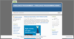 Desktop Screenshot of freelanceprogrammer.wordpress.com