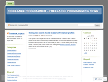 Tablet Screenshot of freelanceprogrammer.wordpress.com